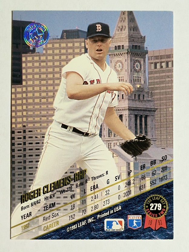 1993 Leaf #279 Roger Clemens