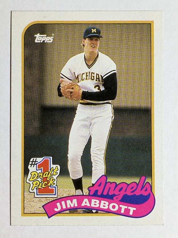 1989 Topps #573 Jim Abbott FDP RC