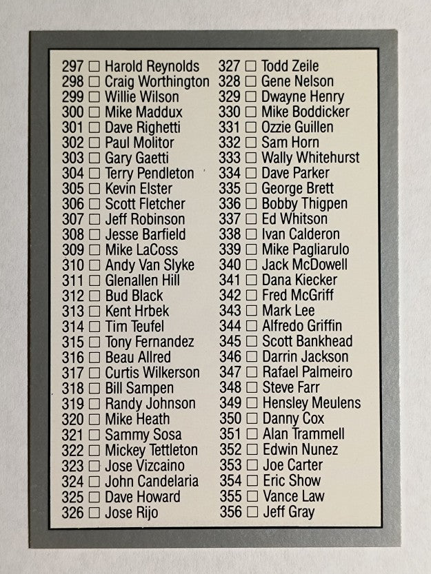 1991 Leaf #364 Barry Bonds CL