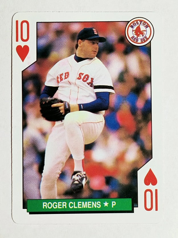 1991 U.S. Playing Cards All-Stars #10H Roger Clemens