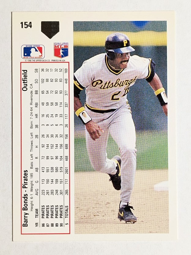 1991 Upper Deck #154 Barry Bonds