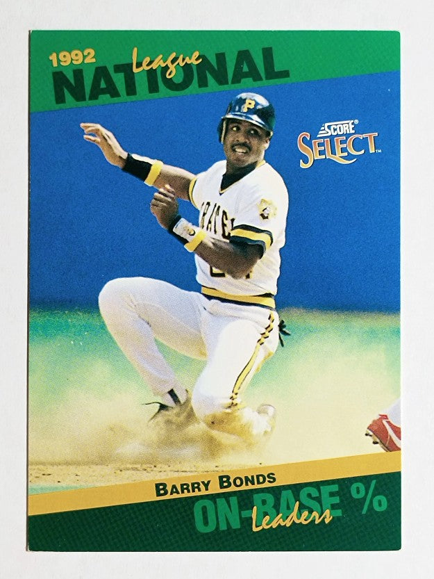 1993 Select Stat Leaders #52 Barry Bonds