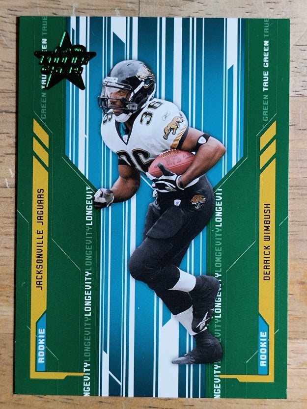 2005 Leaf Rookies and Stars Longevity True Green Parallel #106 Derrick Wimbush
