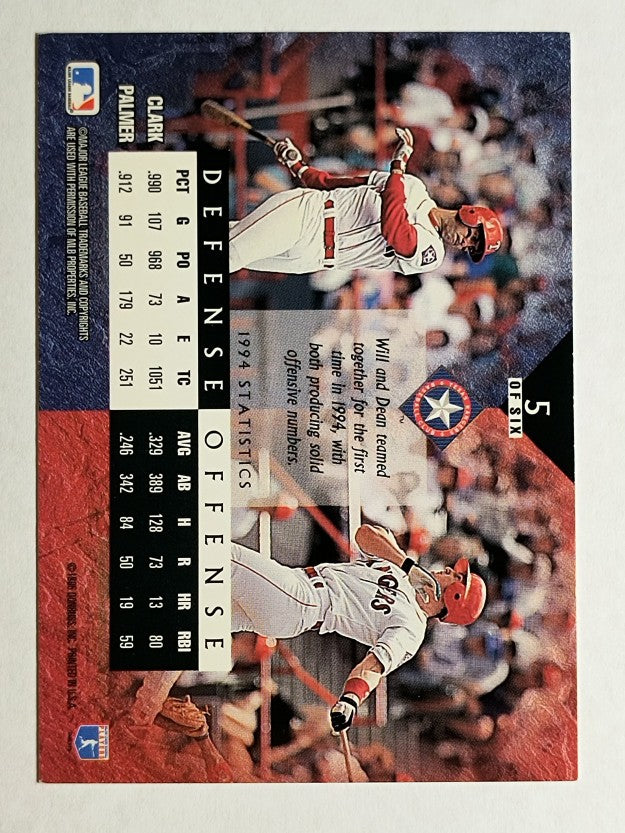 1995 Leaf Cornerstones #5 Will Clark/Dean Palmer
