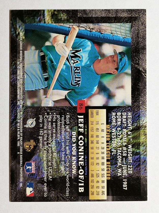 1995 Topps Embossed Golden Idols #86 Jeff Conine