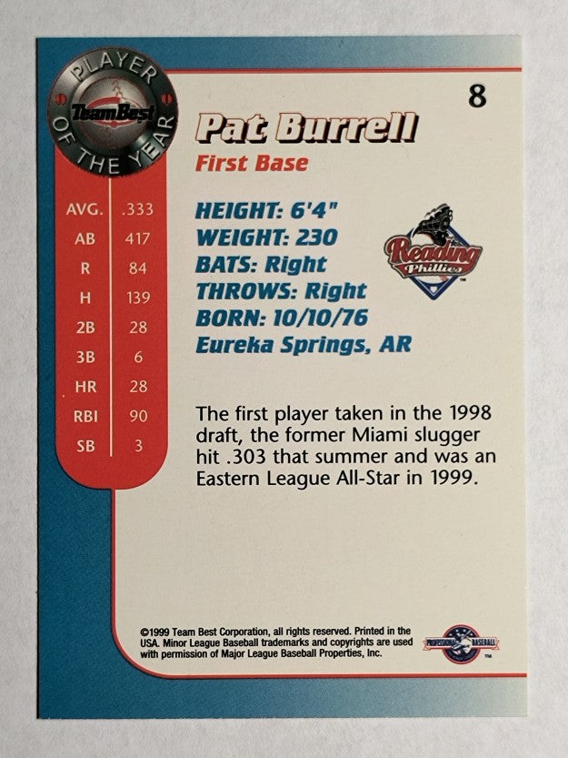 1999 Team Best Player of the Year #8 Pat Burrell