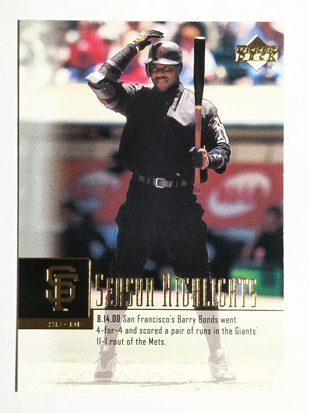 2001 Upper Deck #267 Barry Bonds SH