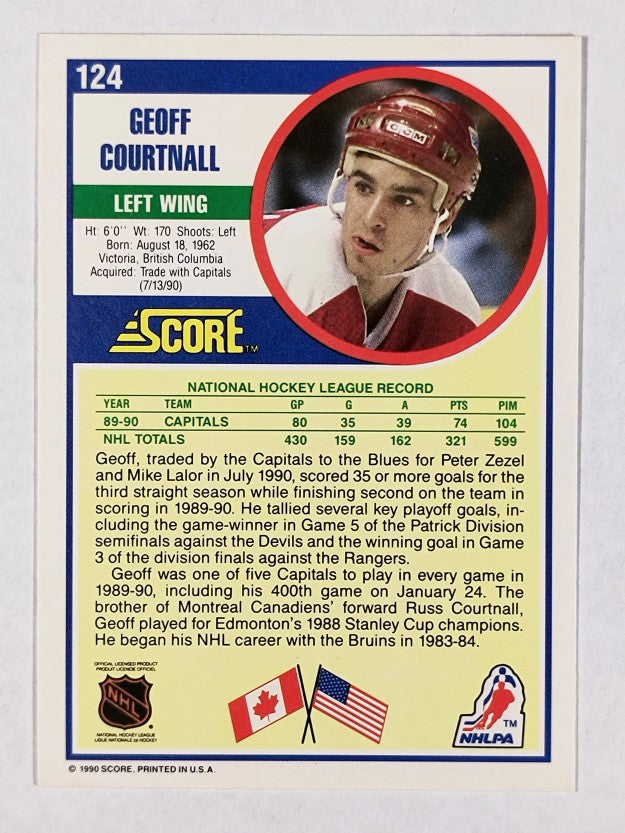 1990-91 Score #124 Geoff Courtnall