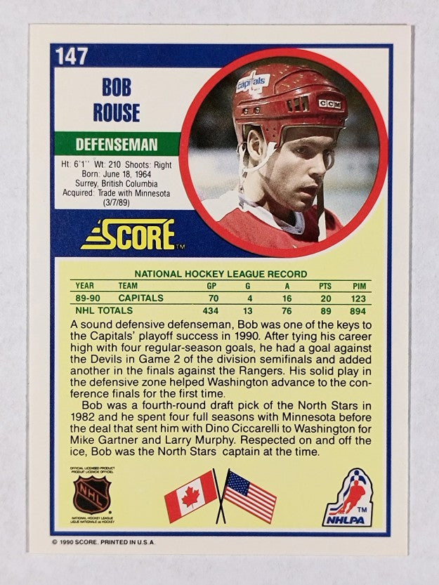 1990-91 Score #147 Bob Rouse
