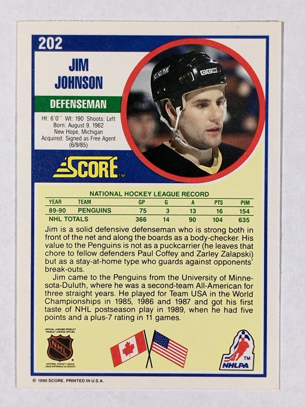 1990-91 Score #202 Jim Johnson