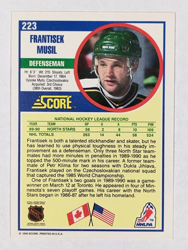 1990-91 Score #223 Frank Musil