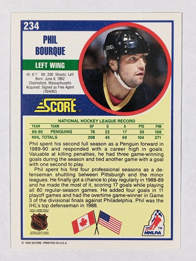 1990-91 Score #234 Phil Bourque