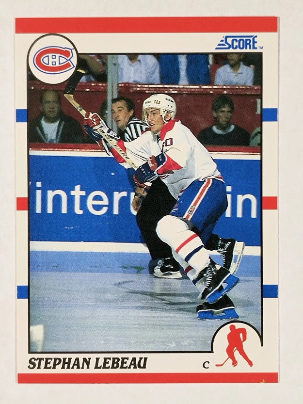 1990-91 Score #262 Stephan Lebeau RC