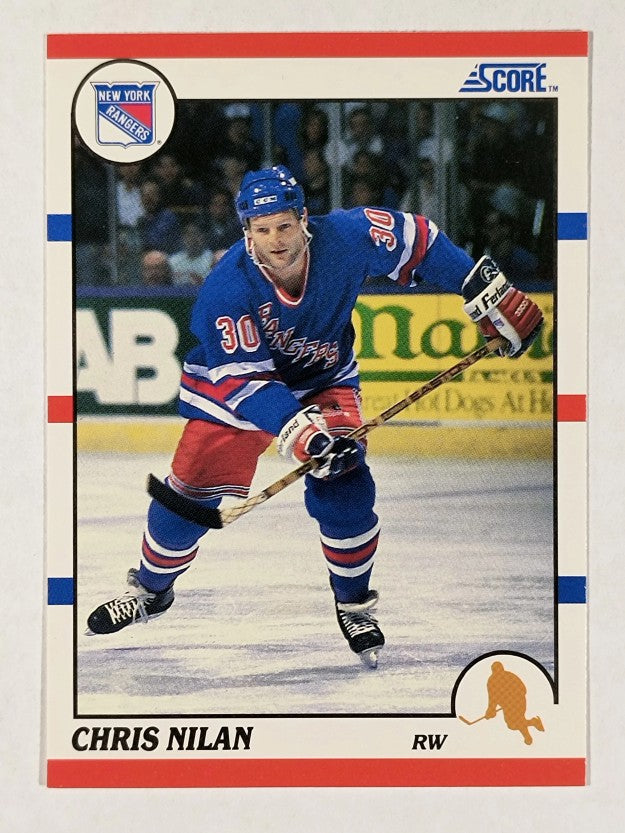1990-91 Score #311 Chris Nilan