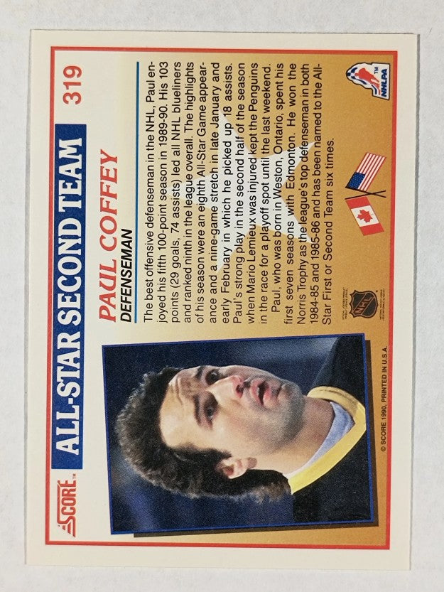1990-91 Score #319 Paul Coffey AS2