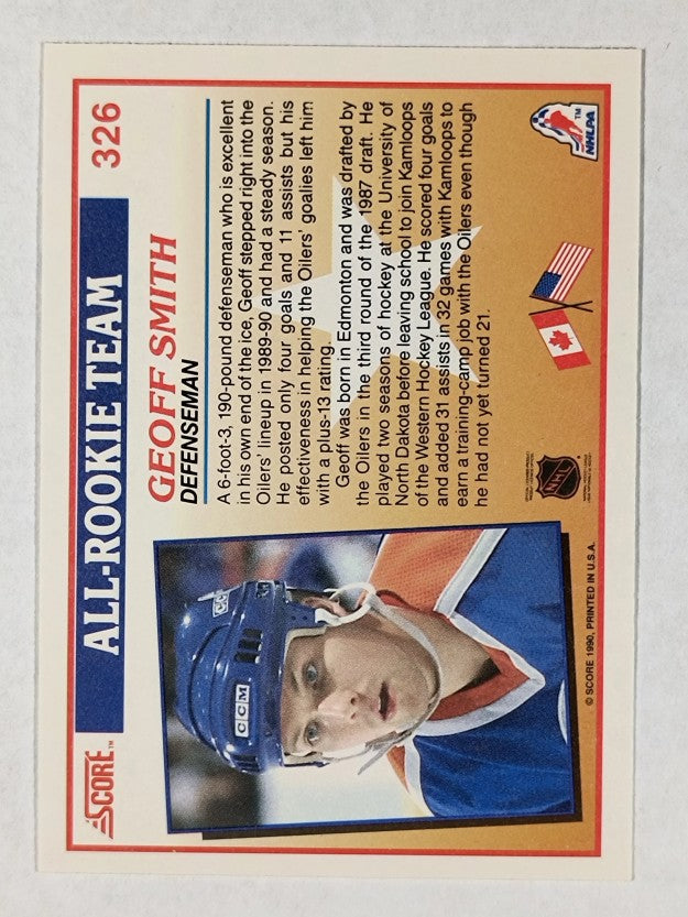 1990-91 Score #326 Geoff Smith ART