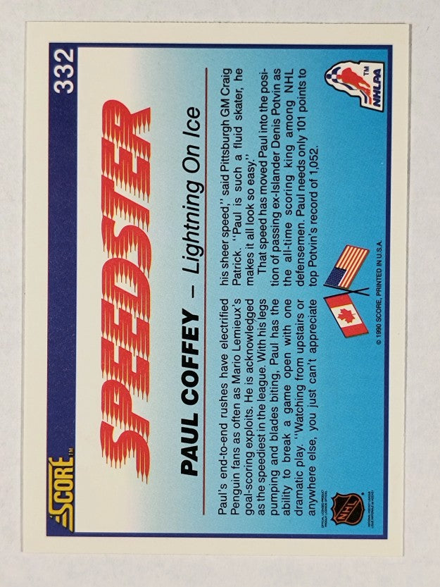 1990-91 Score #332 Paul Coffey Speed