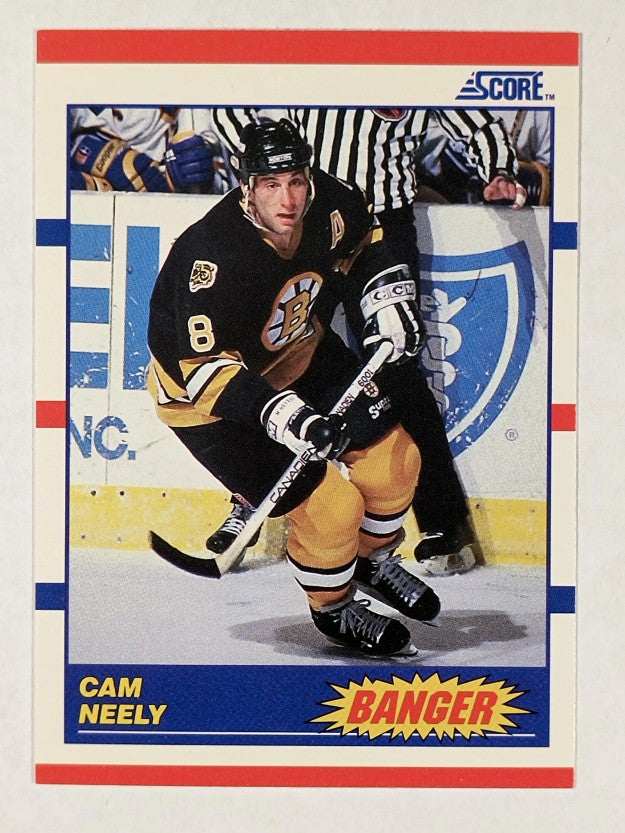1990-91 Score #340 Cam Neely Banger