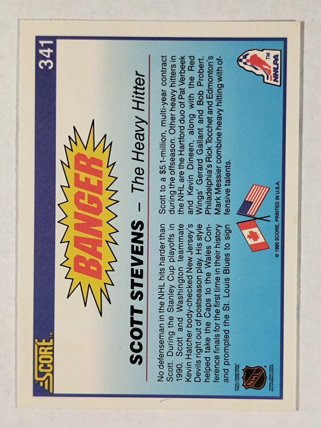1990-91 Score #341 Scott Stevens Banger
