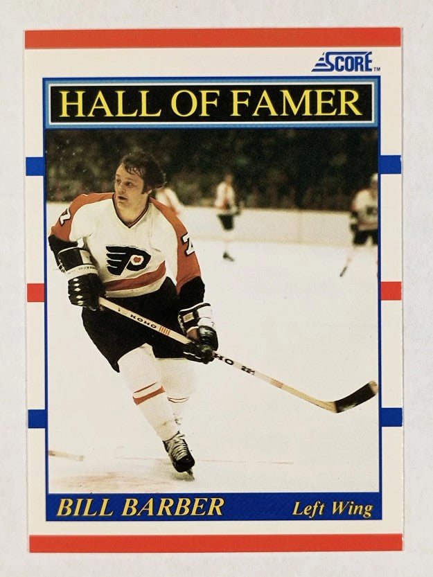 1990-91 Score #356 Bill Barber HOF