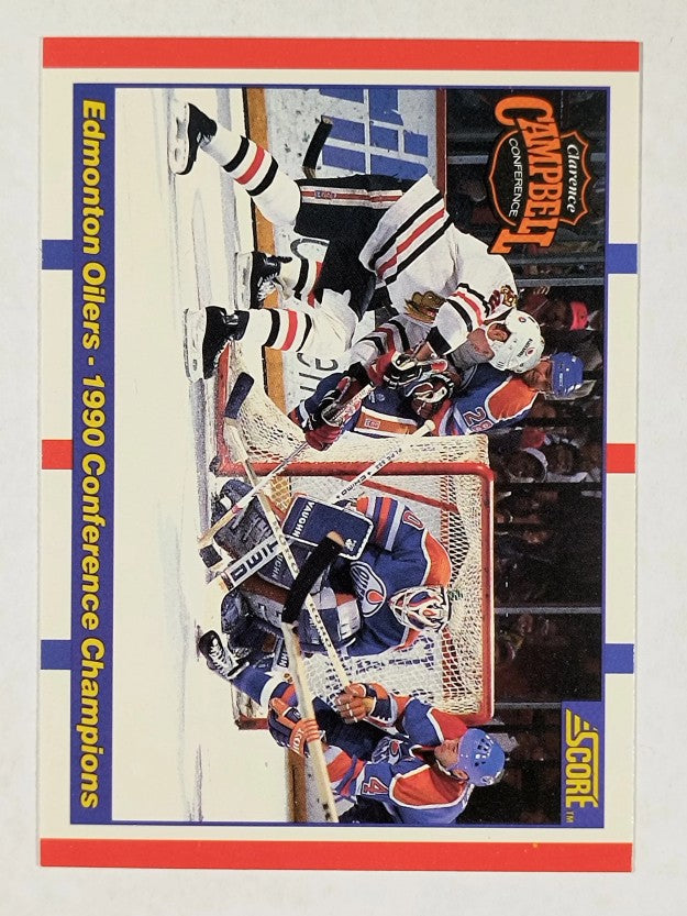 1990-91 Score #369 Edmonton Oilers/Chicago Blackhawks