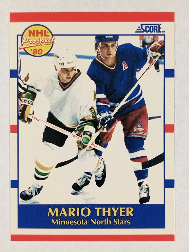 1990-91 Score #382 Mario Thyer RC