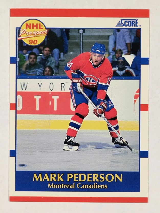 1990-91 Score #387 Mark Pederson RC