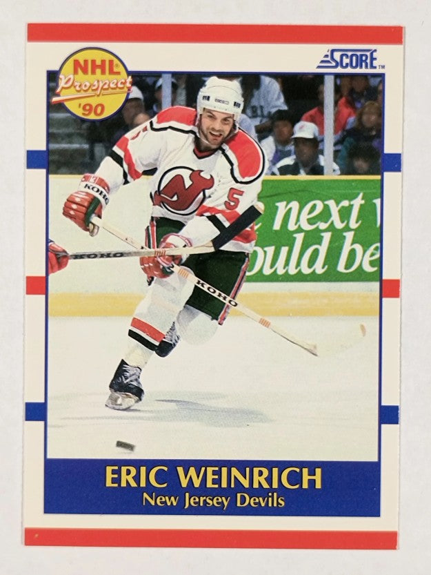 1990-91 Score #389 Eric Weinrich RC
