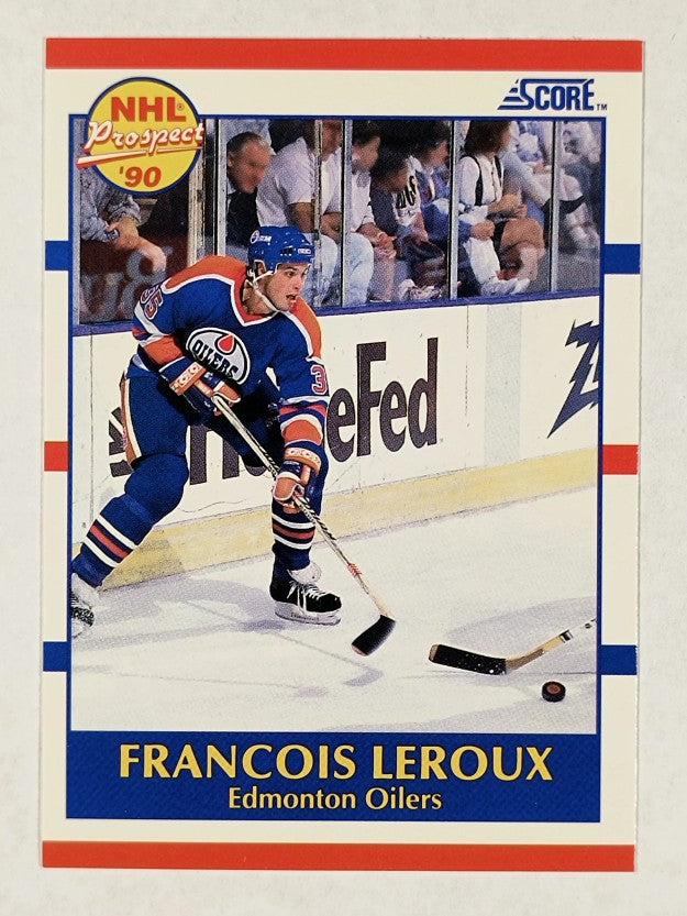 1990-91 Score #393 Francois Leroux RC