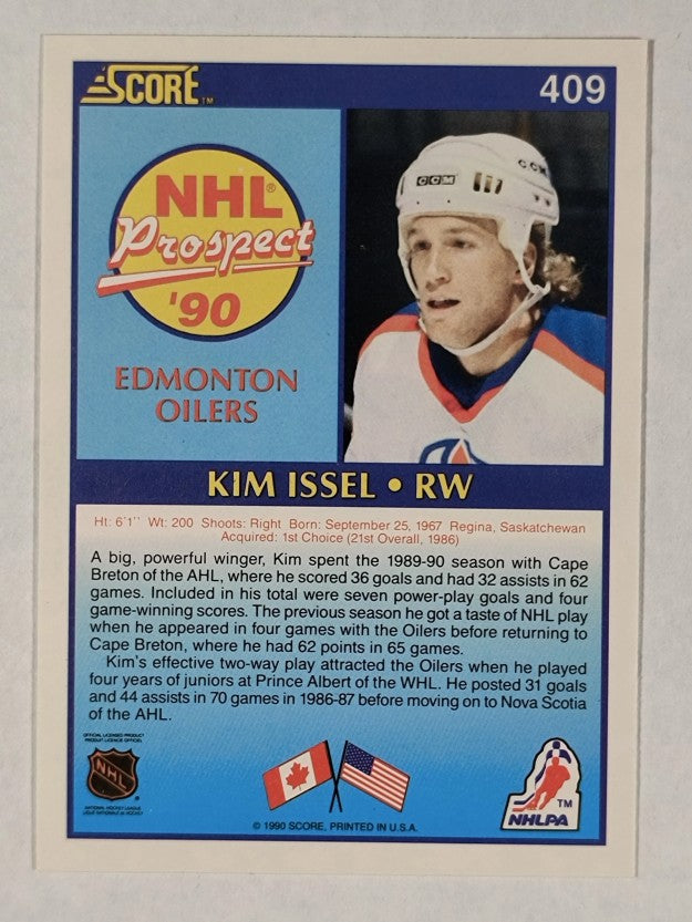 1990-91 Score #409 Kim Issel RC