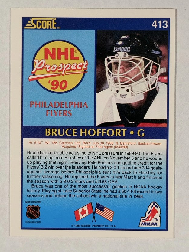 1990-91 Score #413 Bruce Hoffort RC