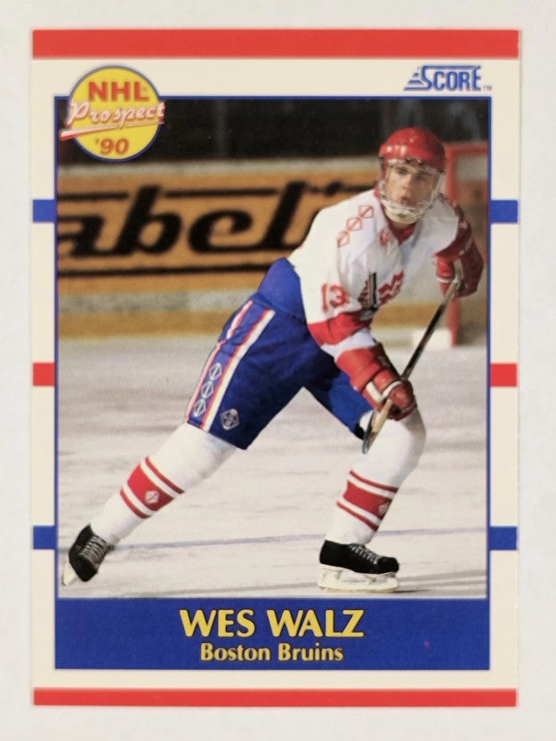 1990-91 Score #418 Wes Walz RC