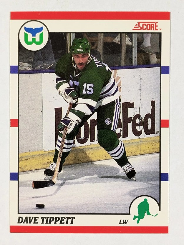 1990-91 Score Canadian #192 Dave Tippett