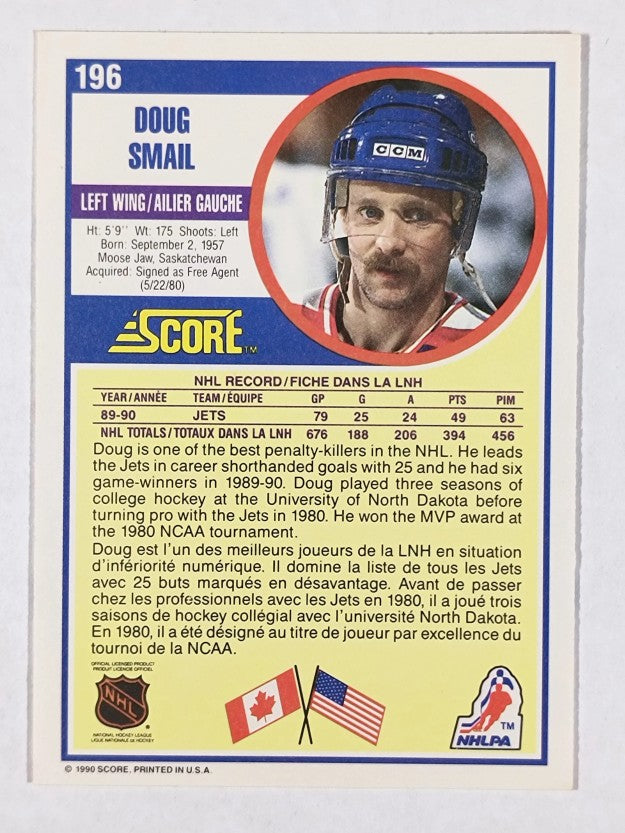 1990-91 Score Canadian #196 Doug Smail