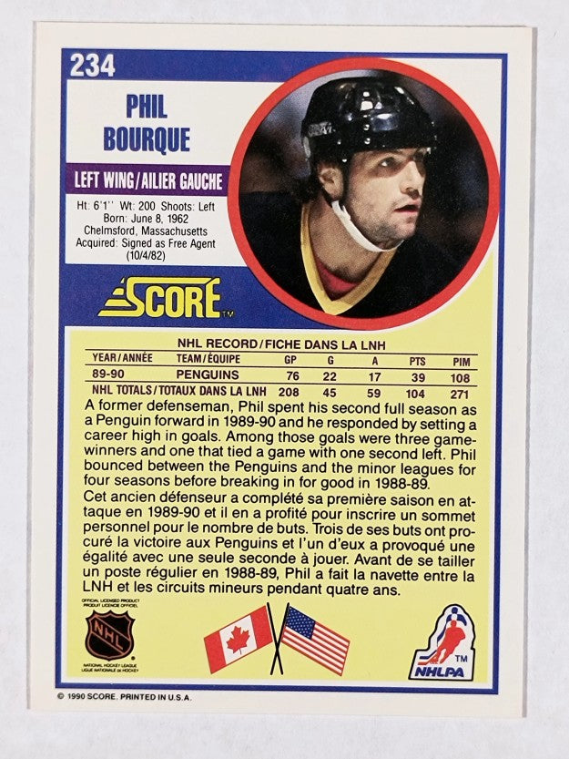 1990-91 Score Canadian #234 Phil Bourque