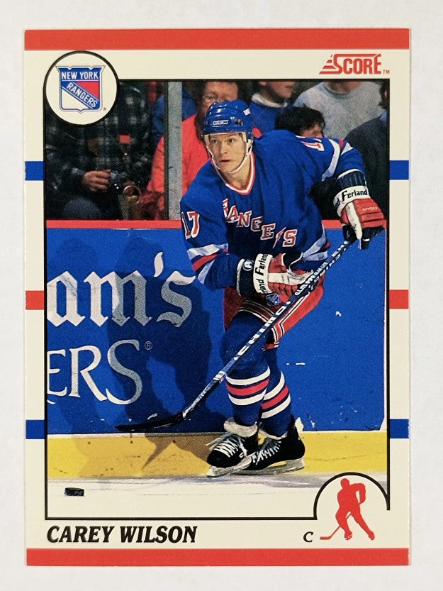 1990-91 Score Canadian #254 Carey Wilson