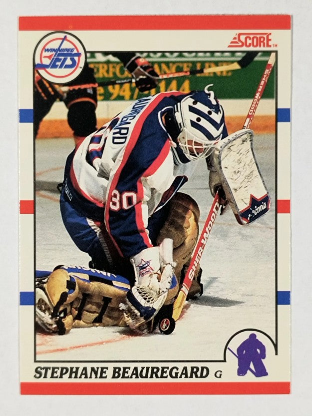 1990-91 Score Canadian #282 Steph Beauregard RC