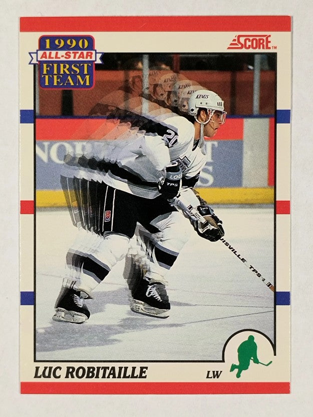 1990-91 Score Canadian #316 Luc Robitaille AS1