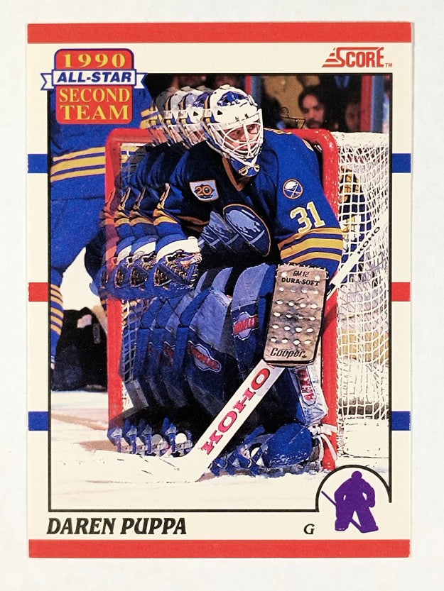 1990-91 Score Canadian #318 Daren Puppa AS2