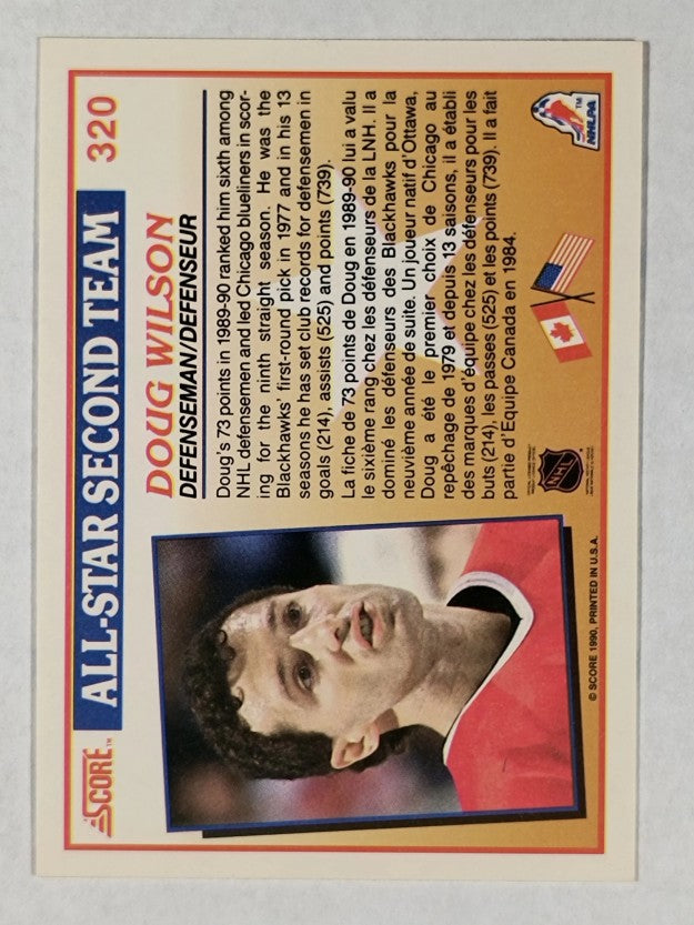 1990-91 Score Canadian #320 Doug Wilson AS2