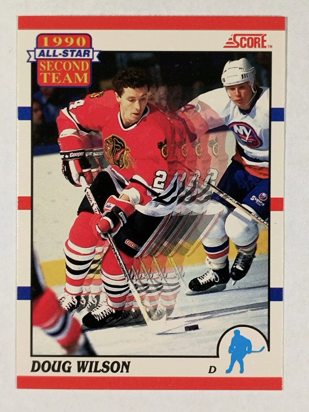 1990-91 Score Canadian #320 Doug Wilson AS2