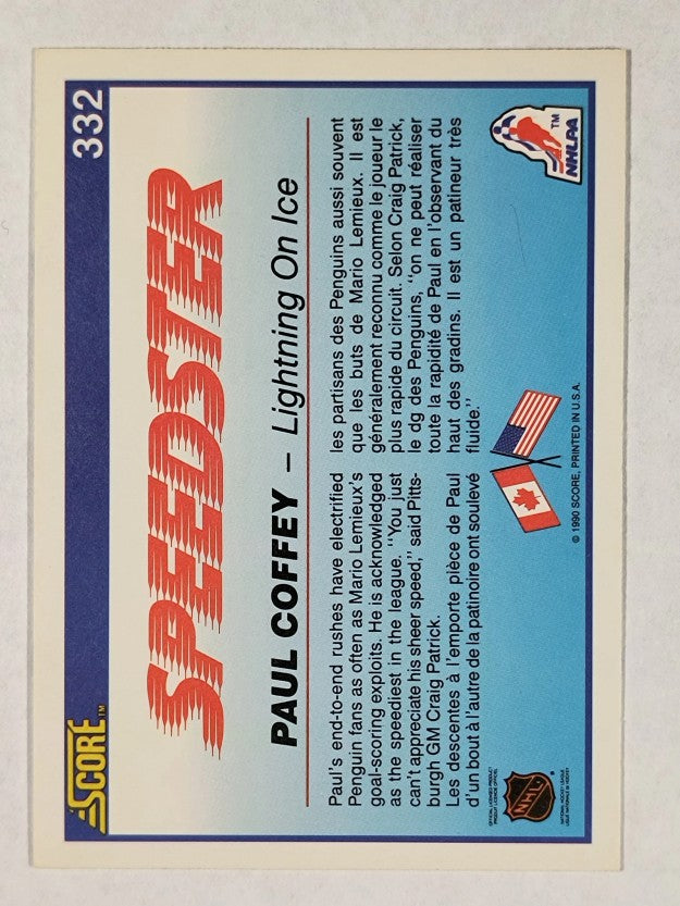 1990-91 Score Canadian #332 Paul Coffey Speed