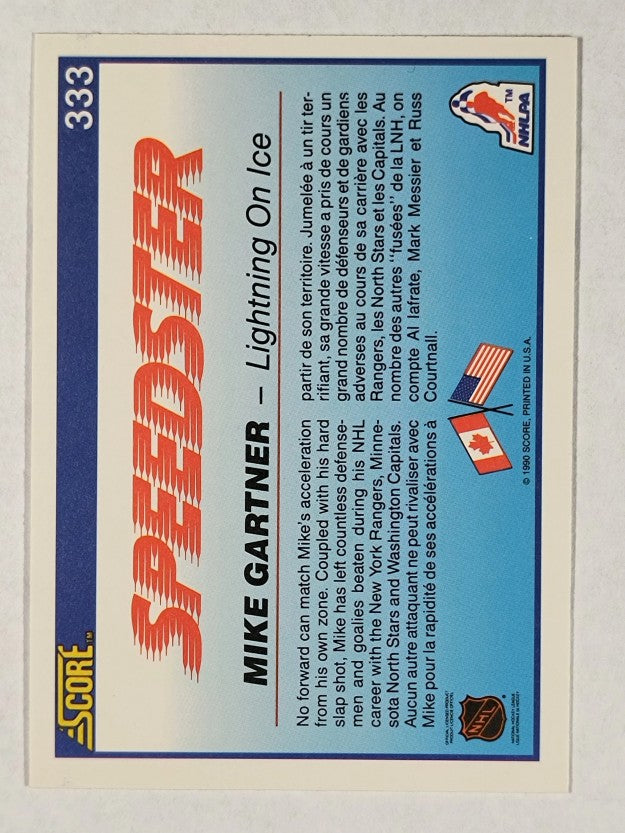1990-91 Score Canadian #333 Mike Gartner Speed