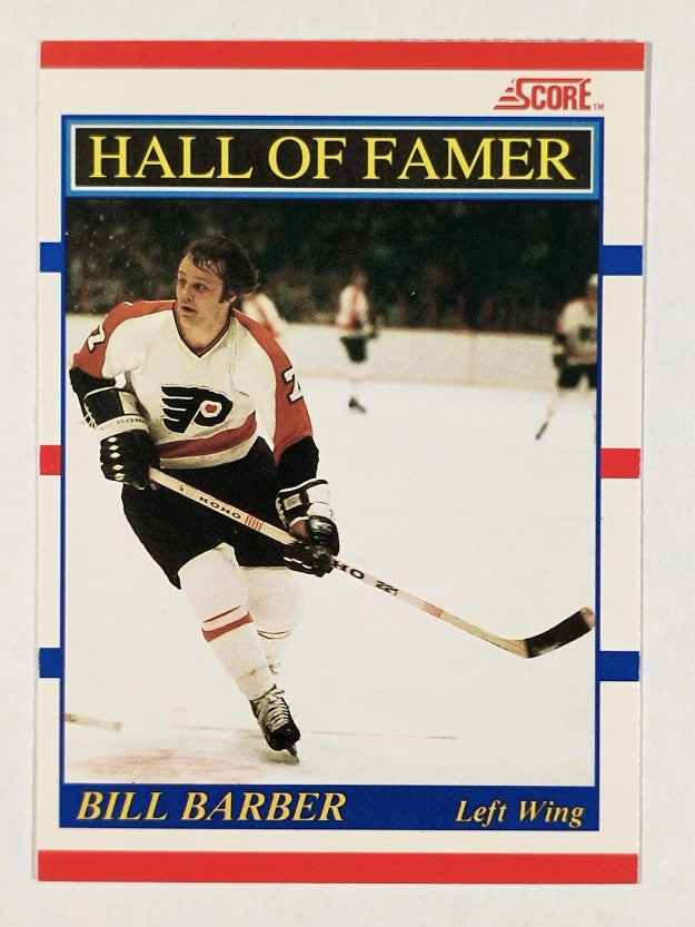 1990-91 Score Canadian #356 Bill Barber HOF
