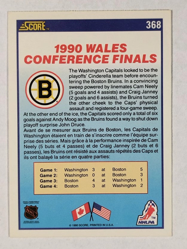 1990-91 Score Canadian #368 Boston/Washington