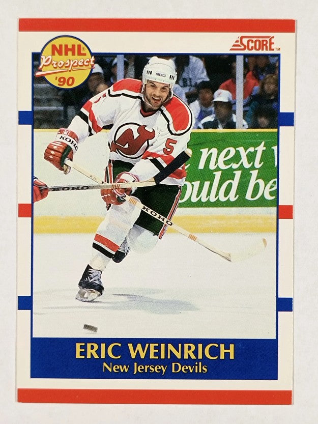 1990-91 Score Canadian #389 Eric Weinrich RC