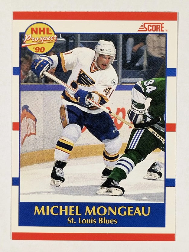 1990-91 Score Canadian #395 Michel Mongeau RC