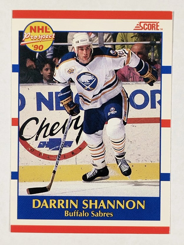 1990-91 Score Canadian #410 Darrin Shannon RC