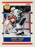 1990-91 Score Canadian #419 Terry Yake RC