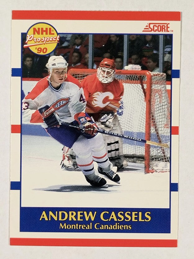 1990-91 Score Canadian #422 Andrew Cassels RC